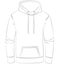 Narrow, normal cut fitting hooded hoodie, Hooded Pullover with kangaroo pocket. Pattern sewing fashion design Contour lines