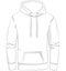 Narrow, normal cut fitting hooded hoodie, Hooded Pullover with kangaroo pocket. Pattern sewing fashion design Contour lines