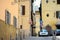 Narrow old streets of the famous Pitigliano town. Beautiful italian towns and villages. Etruscan heritage, Grosseto, Tuscany,