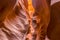 A narrow passage through lower Antelope Canyon, Page, Arizona