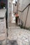 Narrow passageway in the city of Arachova, Greece