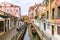 Narrow Picturesque canals in Venice