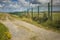 Narrow roadway running along Carrickfinn airport Co. Donegal