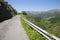 Narrow rural road in Asturias