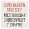 Narrow Sans Serif 003