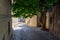 Narrow shady streets of the Icheri Sheher, Baku city, Azebaijan