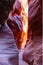 Narrow slot canyon Wire Pass leading into Buckskin Gulch, Paria Canyon-Vermilion Cliffs Wilderness, near the Utah-Arizona border,