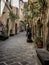 Narrow small streets in the old Etruscan city of Orvieto in Umbria