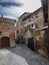 Narrow small streets in the old Etruscan city of Orvieto in Umbria