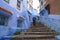 Narrow and staired streets of Morocco. Stairs that make you tired.