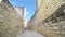 Narrow stone streets of ancient Jerusalem