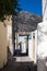 Narrow street in Archanes, Crete, Greece