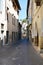 Narrow street in Asolo, Italy