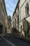 Narrow street church building Arles