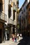 Narrow street of Girona, Spain