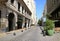 Narrow Street with Gorgeous Buildings in the Downtown Buenos Aires, Argentina, South America