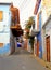 Narrow street in historic village Lefkara, Cyprus