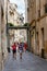 Narrow street in historical centre of Bordeaux