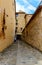 Narrow street in medeival town of Besalu