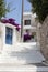 Narrow street in Naxos island