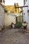 The narrow street in the old part of Malia, Crete