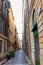 Narrow street of old town in Bordeaux