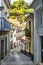 Narrow street in old town of Entre-os-Rios, Douro Valley, Portugal