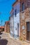 Narrow street in the old town of Penha Garcia, Portugal