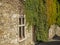 Narrow street passage at medieval village Perouges