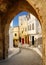 Narrow street in Tangier, Morocco