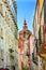 Narrow Street Templo De La Compania Street Guanajuato Mexico