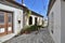 Narrow street in tourist ancient village of Lefkara, Cyprus