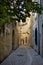 Narrow street in Uzes, France