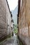 narrow street in Xingping town of Yangshuo