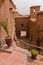 Narrow streets of berber village of Ait Ben Haddou, UNESCO world heritage site in Morocco