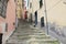 Narrow streets of Italian village Cervo