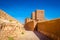 Narrow streets of Kasbah Ait Ben Haddou in the desert, Morocco