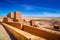 Narrow streets of Kasbah Ait Ben Haddou in the desert, Morocco