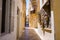 Narrow streets in Malta