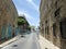 The narrow streets of the old Arab town in the Middle East