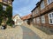 Narrow streets of the Old Town of Quedlinburg Germany