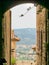 Narrow streets surrounded by medieval walls. Saint-Paul de Vence, France