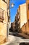 Narrow streets in the village of Jijona in Alicante