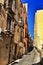 Narrow streets in the village of Jijona in Alicante