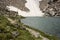 Narrow Trail Leads Out To the Edge of Andrews Glacier