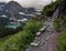 Narrow Trail Shelf to Grinnell Glacier