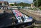 Narrowboat in Canal Lock