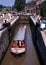 Narrowboat in lock, Stoke Bruerne.