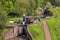 Narrowboat, Worcester and Birmingham Canal, England.