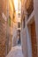 The narrowest street sight in the city of Venice is Calle varisco